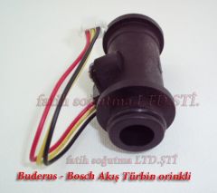Buderu GB 32 akış türbin uzun  oringli iç ve dış geçme 3.uçlu ( KK01.96.570 ) Buderu kombi akış türbünü orinkli  . buderu kombi akış türbin orinkli  . bosh kombi akış türbini .