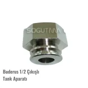 Buderu Genleşme tank aparat (1/2) çıkışlı ( KK01.97.195 ) Buderu kombi tank adaptörü 1/2 çıkışlı . buderu İmbisat Tankı aparatı .