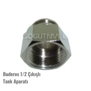 Buderu Genleşme tank aparat (1/2) çıkışlı ( KK01.97.195 ) Buderu kombi tank adaptörü 1/2 çıkışlı . buderu İmbisat Tankı aparatı .