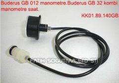 Bosch condens manometre saat . hortumlu  ( KK01.96.842 ) . Buderus GB 012 manometre . Buderu GB 32 kombi manometre saat . Bosh kombi manometre geçme uzun borulu .