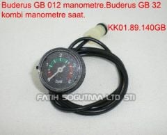 Bosch condens manometre saat . hortumlu  ( KK01.96.842 ) . Buderus GB 012 manometre . Buderu GB 32 kombi manometre saat . Bosh kombi manometre geçme uzun borulu .