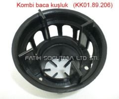 Kombi baca Filtresi . Kuşluk . Siyah Renkli (60x100mm Çapında) ( KK01.89.206 ) Hermetik Kombi baca kuşluk . Yoğuşmalı kombi baca kuşluk .