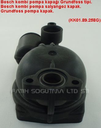 Bosh kombi pompa kapağı Grundfos tipi (  KK01.97.305 ) Bosh kombi pompa salyangoz kapak  .