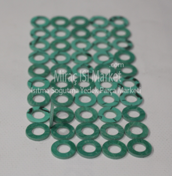 1/2 kombi alt bağlantı contası klingrit  2mm 1.Paket (50adet) ( KK01.47.109 ) kombi alt bağlantı contası 1/2 .