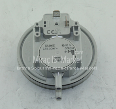Huba 92/80 Pa Prosestat 2.Soketli Kalın uçlu ( KK01.96.513 ) kombi hava prosestat Huba 92/80Pa .  air differential pressure switches  .