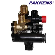 Demirdöküm Nitromix  3 yollu vana blok grup . PAKKENS ( KK01.96.155 )(TR) Sıfır Ürün - NTC DELİK YERİ KAPALI .