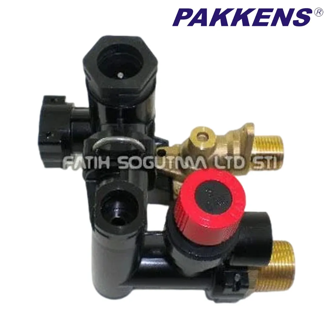 Demirdöküm Nitromix  3 yollu vana blok grup . PAKKENS ( KK01.96.155 )(TR) Sıfır Ürün - NTC DELİK YERİ KAPALI .