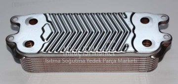 Vaiilant turbotec eşanjör . 16.Plakalı 4.Dış kulaklı ( KK01.95.302 ) (PRC)  Vaillant turbotec pro eşanjör .  vaillant turbotec plus eşanjör .