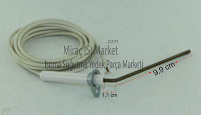Ecostar eco iyonizasyon bujisi kablolu ( KK01.97.566 ) Ecoflame iyonizasyon bujisi . ecostar kazan iyonizasyon bujisi . ionization spark plug .