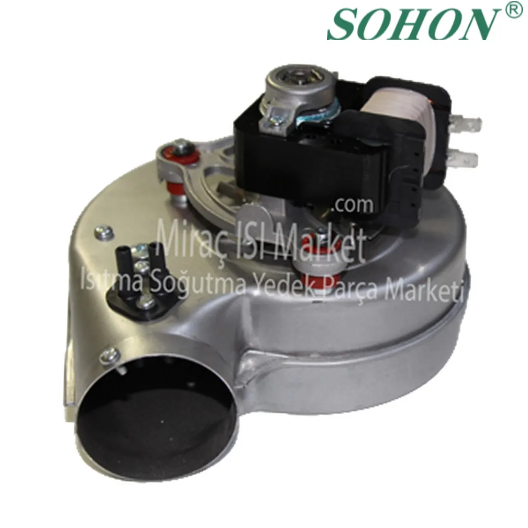 ideal classic se21 ff fan motoru . Sohon  (33w-230v-50hz) (  KK01.96.790 ) çift prop çıkışlı . ideal classic FF 230 Fan motoru