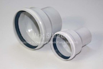 kombi baca borusu rediksiyon 1.Tk ( KK01.98.436 )  (80X125mm den,60x100mm) e dönüştürücü adaptör .