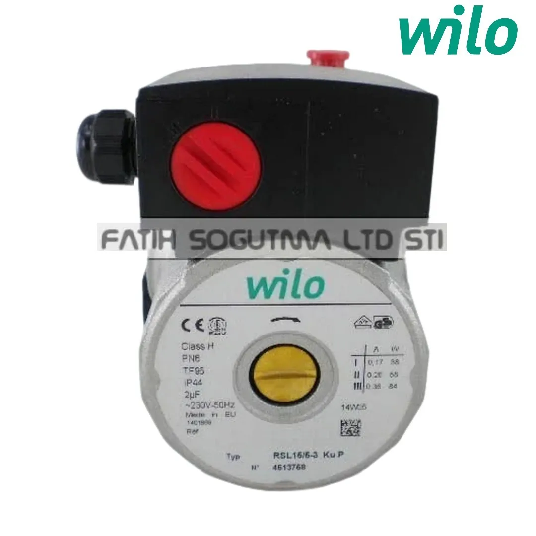 Wilo RSL 15/5-3 84W 230V GENİŞ Çark Sirkülasyon pompa motoru ( KK01.89.227 )
