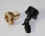Vaillant manometre yeni tip dirsekli + Aparatlı ( KK01.96.866 ) Vaillant turbotec manometre yeni tip