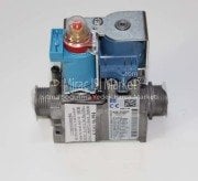 Bosch kombi gaz valfi . Sigma 845 Lacivert bobinli iki tarafı dişli (code.0845072) ( KK01.96.994 ) (Ev1+Ev2 -24V RAC EV1-6.5VA+EV2-2.8VA-Po.1-36 mbar) Buderus kombi gaz valfi .