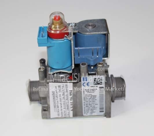 Bosch kombi gaz valfi . Sigma 845 Lacivert bobinli iki tarafı dişli (code.0845072) ( KK01.96.994 ) (Ev1+Ev2 -24V RAC EV1-6.5VA+EV2-2.8VA-Po.1-36 mbar) Buderus kombi gaz valfi .
