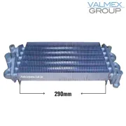 ECA Calora Ana Eşanjör . ECA confeo ana esanjör ( KK01.93.011 ) Valmex İtalyan . yanma odası 290mm .  (2x3/4 - 2x1/2 dişli ) Rekor bağlantılar 2 ortada 2 başta