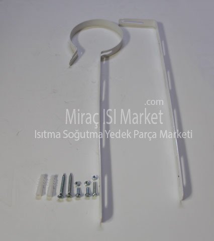 kombi baca askı kelepçesi (100mm) Çapında Ayarlı - Üniversal - ( KK01.98.400 ) Kombi baca borusu askı kelepçesi
