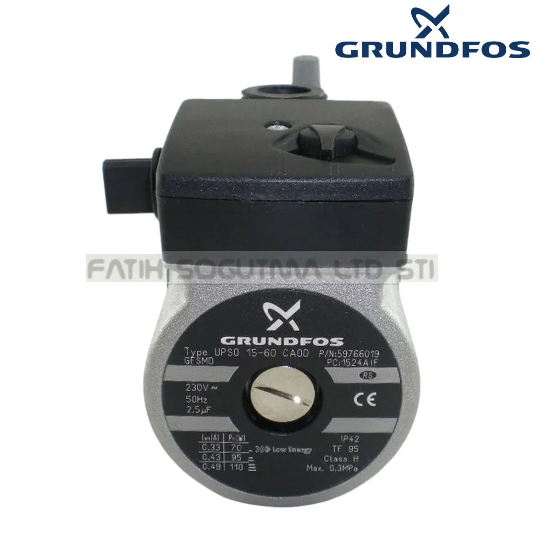 Demirdöküm Aden kombi pompa motoru . Grundfos 75 watt ( KK01.89.153 ) Type upso 15-50 pompa motoru . Baykan kombi pompa motoru .