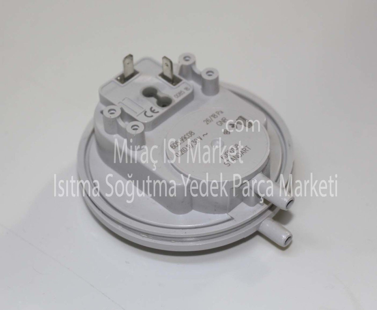 kombi hava akış anahtarı . Prosestat . 26/18 Pa  Plastik (prc) 2.soketli ( KK01.94.100 ) Bosch kombi hava akış anahtarı .