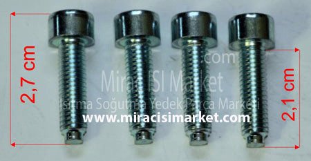 wilo pompa motor vidası . salyangoz kapak montaj vidası . 1.Paket (4adet) ( KK01.47.105 ) ( M6X22 )FT(8.8) inoks .