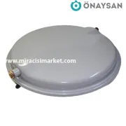 Eca confeo plus genleşme tankı ( KK01.90.044 ) Önaysan  Yuvarlak Hava purjörlü .1/2 Dişli 8.Lt . Ebad ölçüleri:(39x8cm) Eca confeo genleşme tankı .