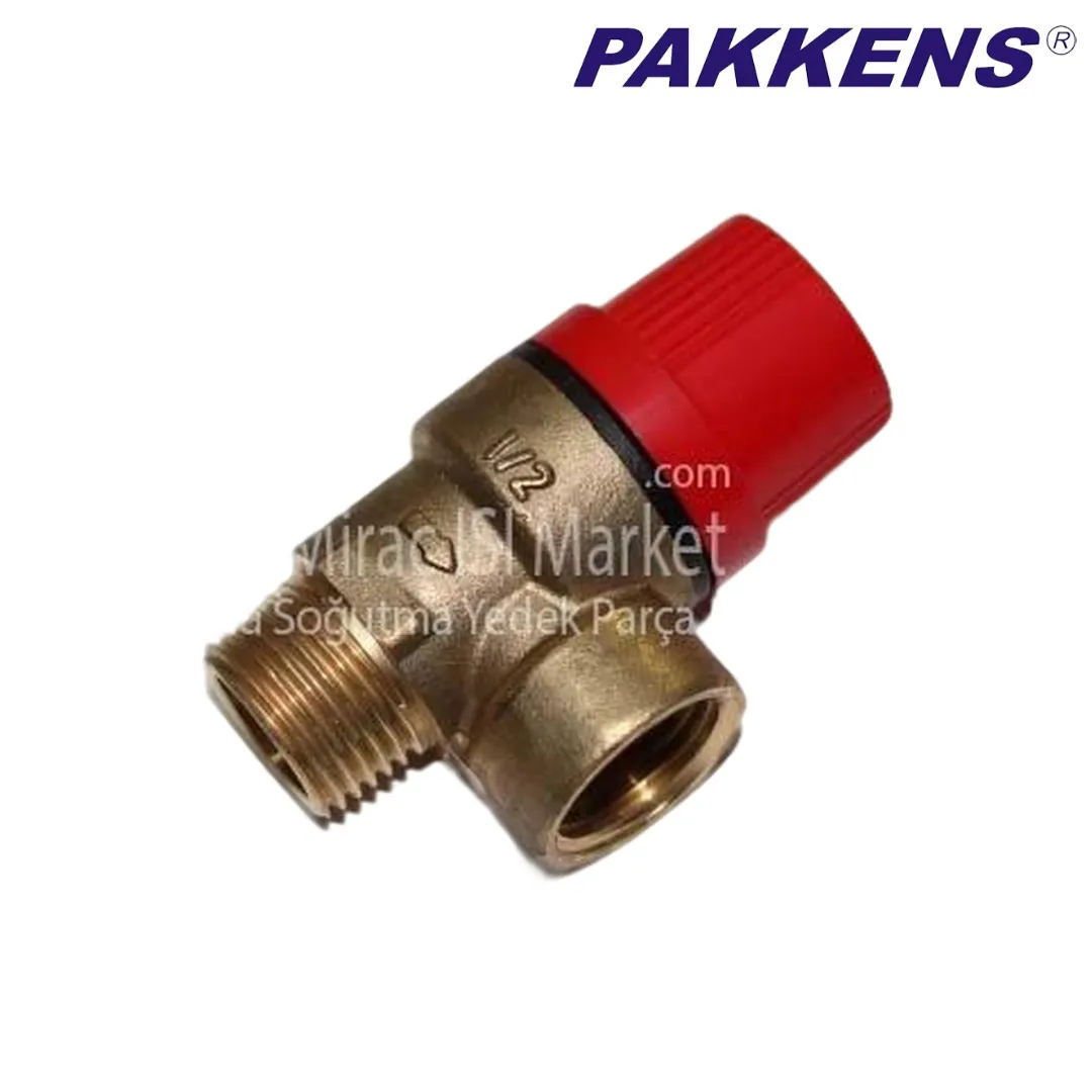 Alarko harmony emniyet ventili . 3.bar 1/2 dış dişli  Pakkens . ( KK01.89.043 ) Alarko kombi emniyet ventili . Alarko harmony hr 20 he emniyet ventili .