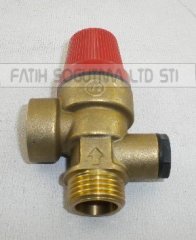 Ariston Microtec Emniyet Ventili Ts 3.Bar 1/2 dış dişli . Gösterge Bağlantılı ( KK01.89.008 ) Ariston TX Emniyet Ventili .