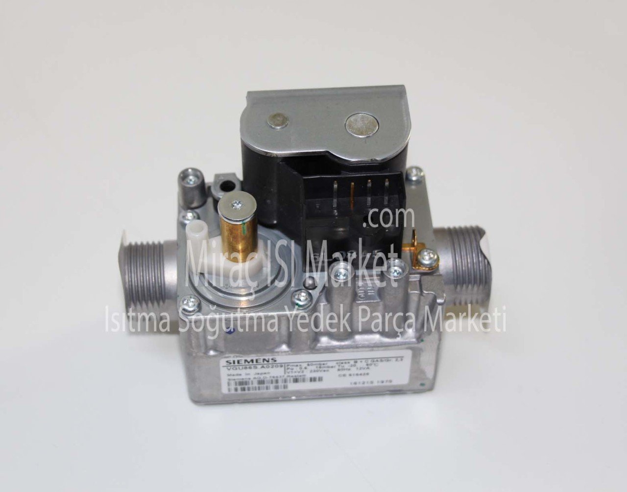 Baymak novadens extra gaz valfi . Siemens VGU86S.A0209 (2X3/4 dış dişli)( KK01.97.972 ) ( V1+V2. 230V-12Va - Po 0,5..15mbar -Pmax.60mbar) Airfel digifel premix gaz valfi .