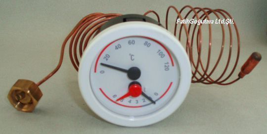 Baymak Luna Kombi Manometre.Baymak LUNA Manometre sıcaklık ve basınç ölçer saat (FSBL02I)(KK01.89.004)