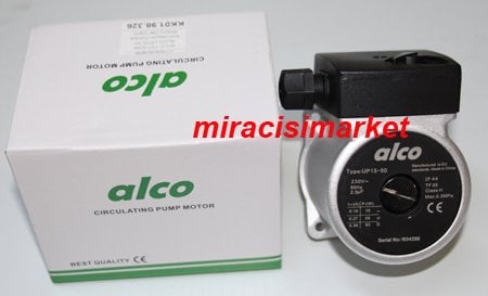 alco sirkülasyon pompa motoru . Wilo ya uyumlu muadil üründür. 82 waat ( KK01.98.326 )(PRC) Alco UP15-50 Dar çarklı . CE Belgeli .