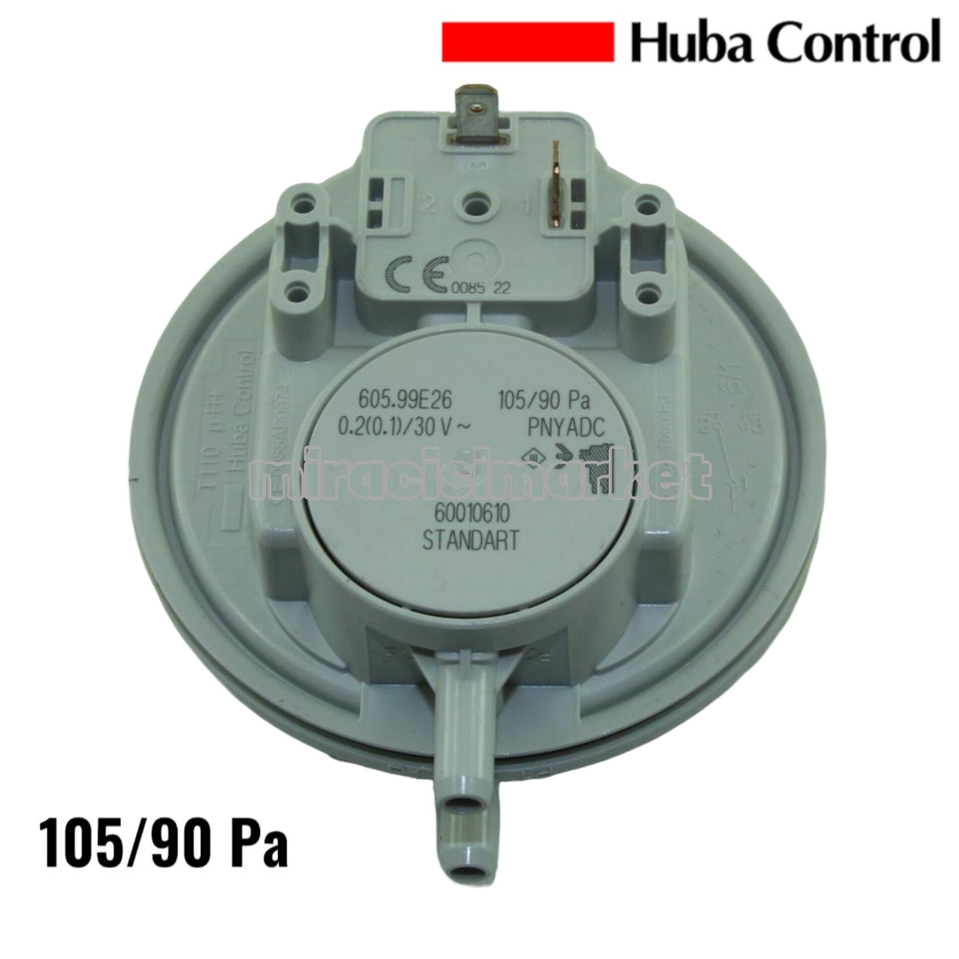 Vaillant hava akış anahtarı . Huba 105/90 Pa prosestat . 2.Soketli ( KK01.96.525 ) Protherm hava prosestat .