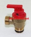 Vaillant ecoTec plus emniyet ventili . 3.bar 1/2 geçme tip kırmızı mandallı . Pirinç . Orkli . made in italy ( KK01.96.195 ) ( 178985 )