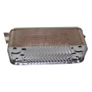 Buderus Logamax plus GB062 eşanjör . 26.Plakalı üstü düz kulaklı ( KK01.96.698 )(PRC) Buderus logamax plus gb062 -024  eşanjör . 1.Vidalı  2.Geçme kulaklı
