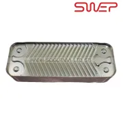 Buderu GB022 eşanjör .18 plakalı swep ( KK01.89.092 ) Demirdöküm isofast kumandasız plaka eşanjör vida arası 17.7 cm. boru arası 17 cm.