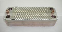 Buderu GB022 eşanjör .18 plakalı swep ( KK01.89.092 ) Demirdöküm isofast kumandasız plaka eşanjör vida arası 17.7 cm. boru arası 17 cm.