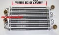 Alarko trendy ana eşanjör . 4x3/4 geçme uzun borulu (PRC) ( KK01.95.237 ) Sıfır Ürün. yanma odası. 270mm . Alarko trendy esanjör . 2.başta 2.ortada geçme borulu .