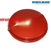 Bosch condens 2000 genleşme tankı . 8.t 1/2 dişli yuvarlak winkelmann tek çıkışlı kırmızı ( KK01.96.457 ) ebad ölçüsü:(39,5x9cm) . Buderus logamax U042 genleşme tankı .