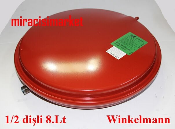 Bosch condens 2000 genleşme tankı . 8.t 1/2 dişli yuvarlak winkelmann tek çıkışlı kırmızı ( KK01.96.457 ) ebad ölçüsü:(39,5x9cm) . Buderus logamax U042 genleşme tankı .