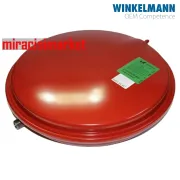 Bosch condens 2000 genleşme tankı . 8.t 1/2 dişli yuvarlak winkelmann tek çıkışlı kırmızı ( KK01.96.457 ) ebad ölçüsü:(39,5x9cm) . Buderus logamax U042 genleşme tankı .