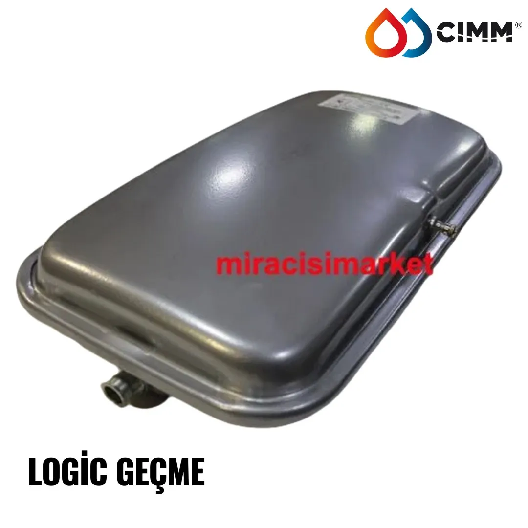 Termoteknik logic genleşme tankı . geçme rekorlu . 8.Lt dikdörtgen Cimm made in İTALY ( 93180006250 ) (Ebad ölçüleri:44x25x9cm) yandan siboplu .  Termoteknik logic 26/35 genleşme tankı .