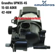 Grundfos UPM3S-4S 15-60 AOKR 42-46 Waat Frekans kontrollü sirkülasyon pompa motoru . 3+3 soketli ( KK01.98.336 )  Aden tipi pompa kapaklı .