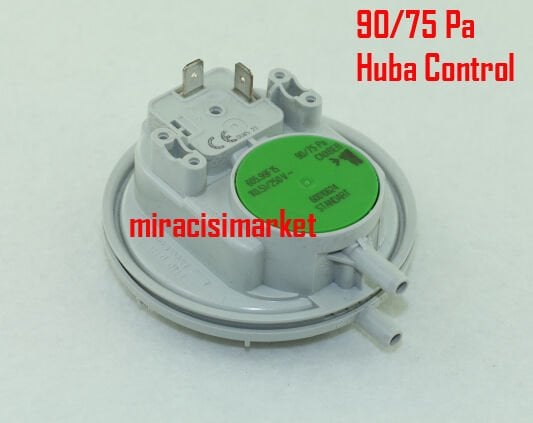 Huba 90/75 Pa hava prosestat . 2.uçlu Kalın soketli ( KK01.96.528 ) Huba control . Baymak baxi hava prosestat .