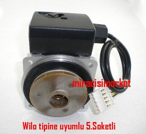 Vaillant turbotec pompa motoru . 5.Soketli Wilo tipine uyumlu .Muadil Ürün . Totaline Alarko carrier 82Waat DPS15/50 ( 93180006785 )
