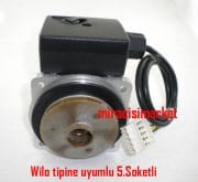 Vaillant turbotec pompa motoru . 5.Soketli Wilo tipine uyumlu .Muadil Ürün . Totaline Alarko carrier 82Waat DPS15/50 ( 93180006785 )