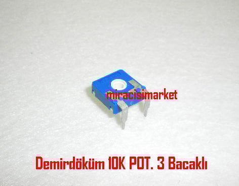 Demirdöküm POT . 10K - Kare Mavi 3.bacaklı Trimpot (  93180001200 ) ACP Spain . Ebad Ölçüleri (14x14x6mm) Demirdöküm Atron kart potu . Demirdöküm Nepto kart potu .