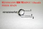 Viessmann POT . 1 Paket (5adet) 100K 238M Siyah 3.Bacaklı 1.bacak eğri içi iki taraf yarım ay . TRİMPOT ( 93180001230 ) PIHER SPAIN . Viessmann kart potansı .
