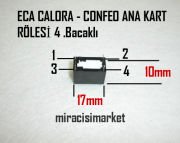 ﻿Eca calora kart rölesi . Ana kart ( 93180001130 ) HF32FA - Hongfa nın Muadil ürünü (PRC) 4.Bacaklı 5Amper 30VDC 250VAC . Eca confeo kart rölesi .