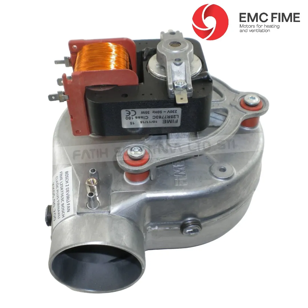 Bosch clasic plus kombi fan motoru 2.devirli fime tırnaklı 35 watt 230 volt 50 hz ( KK01.96.765 ) Fime L25R7763C . Bosch clasic plus fan .