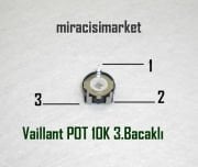 ﻿Vaillant POT. 10K 207M . 3.Bacaklı Yuvarlak Trimpot içi kare ortası çeltikli ( 93180001210 ) SİYAH PIHER SPAIN . Vaillant vuw ana kart pot . vaillant turbotec ana kart pot .