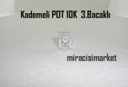 ﻿Kademeli POT . 10K 3.kademeli Trimpot 3.Bacaklı ACP Spain . Şeffaf renkli  ( 93180001240 ) Ebad ölçüleri (14x14x6mm) Baymak kombi kartı kademeli pot .
